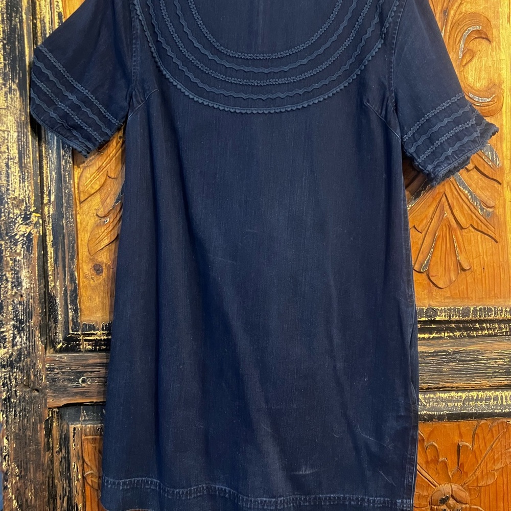 Chic Long Sleeve Navy Dress